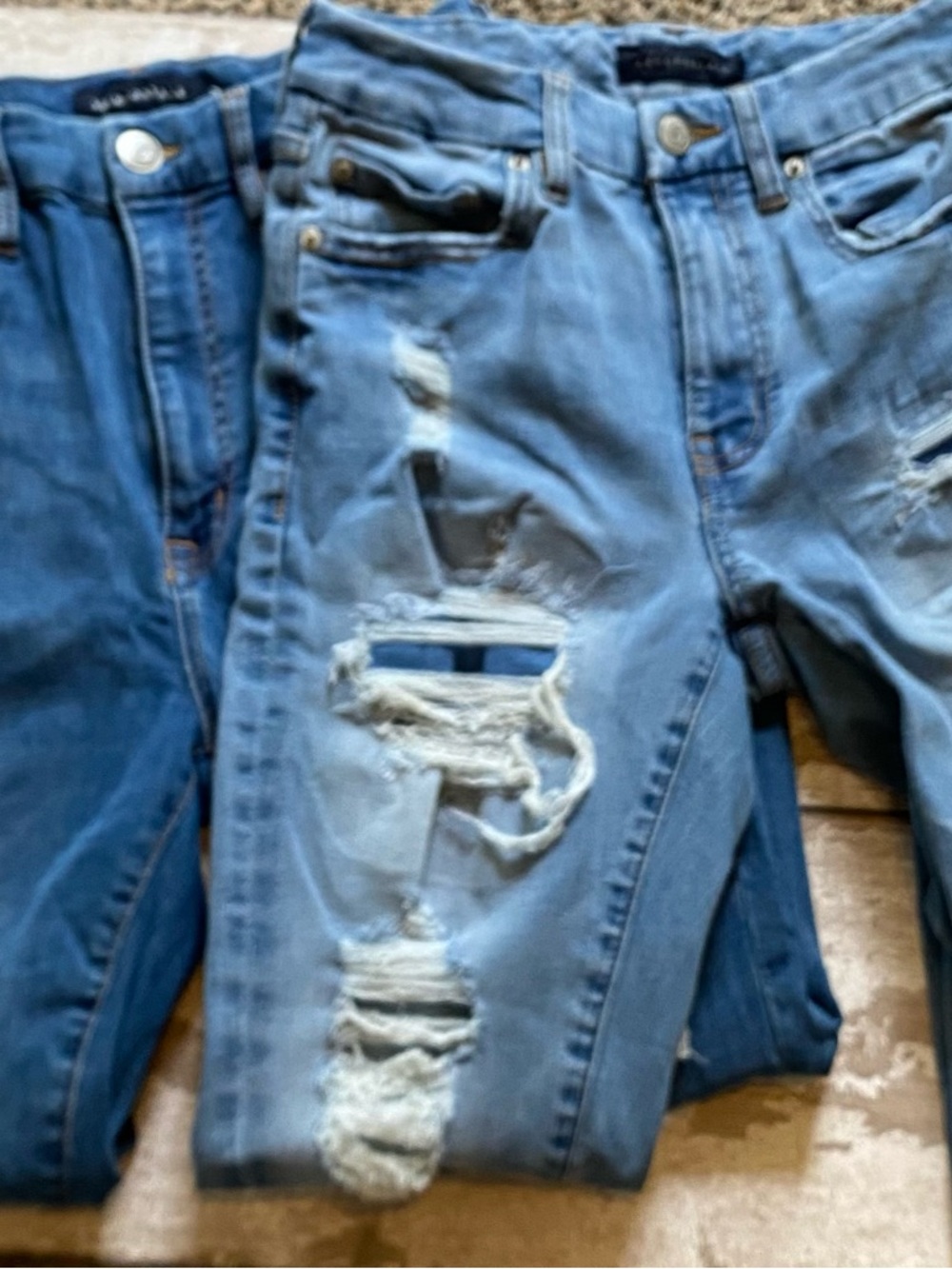 Aeropostale Light Blue Super High Rise Curvy Jeggings
